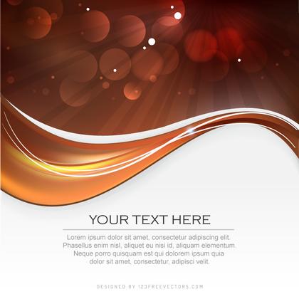 Abstract Dark Orange Background Template