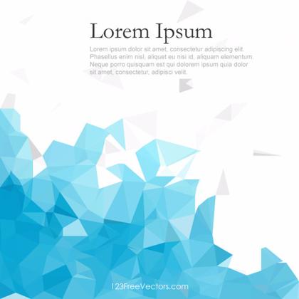 Geometric Polygon Sky Blue Wallpaper Background