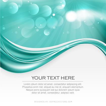Abstract Turquoise Background Illustrator Template