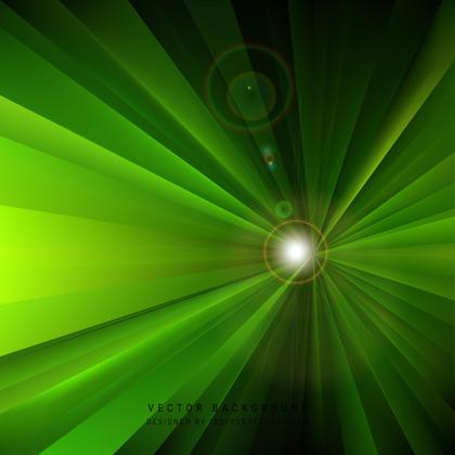 Abstract Black Green Light Rays Background Illustrator