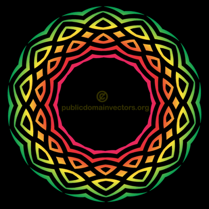 Color Tribal Element Vector