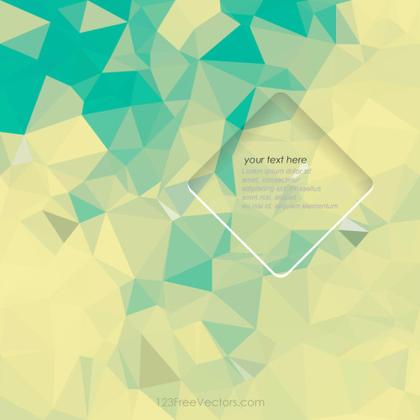 Polygonal Vintage Turquoise Pattern Background Clip Art