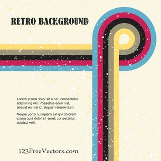 Retro Background Vector Graphics
