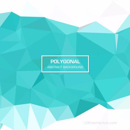 Turquoise Polygonal Triangular Background Clip Art