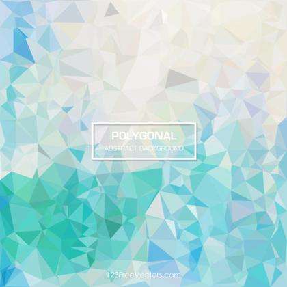 Polygonal Triangular Turquoise Background