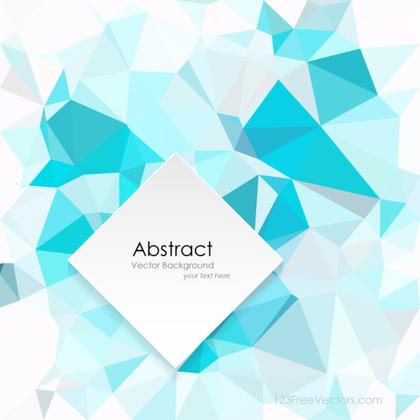 Polygonal Turquoise Background Design