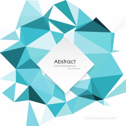 Turquoise Geometric Polygon Background Free