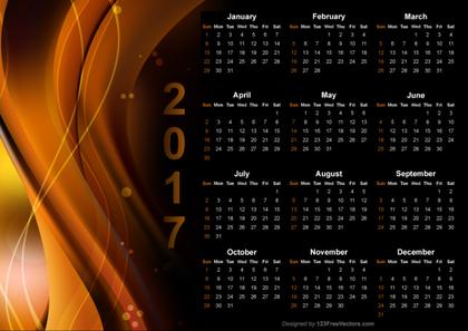 Graphic Design Calendar 2017