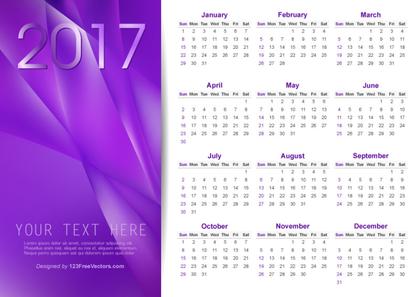 Download 2017 Calendar Template