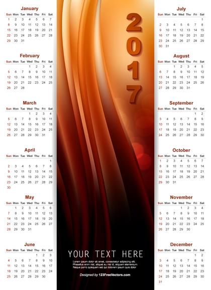 Wall Calendar 2017