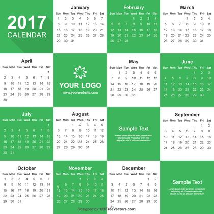 2017 Calendar Illustrator