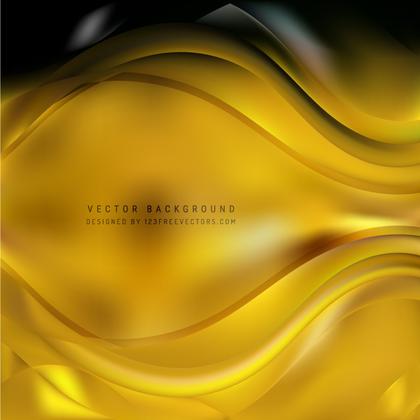 Black Gold Curve Background