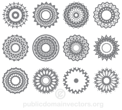 Circle Ornaments Vector