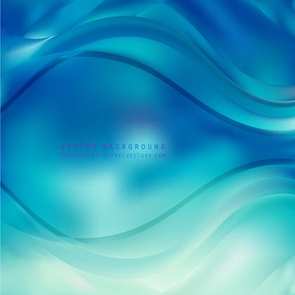 Turquoise Blue Wave Design Background