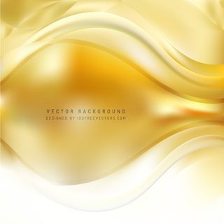 Yellow Wave Background Template