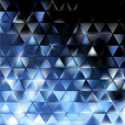 Abstract Blue Black Triangle Background Illustrator