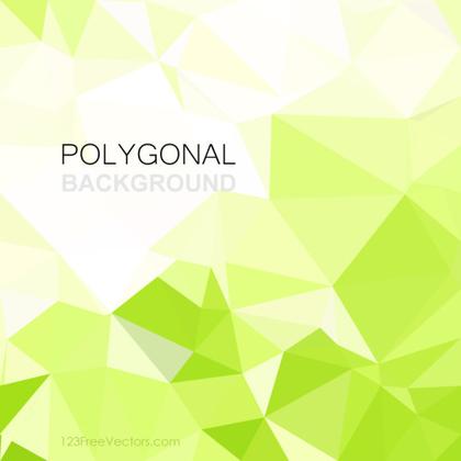 Yellow Green Geometric Polygon Background Design