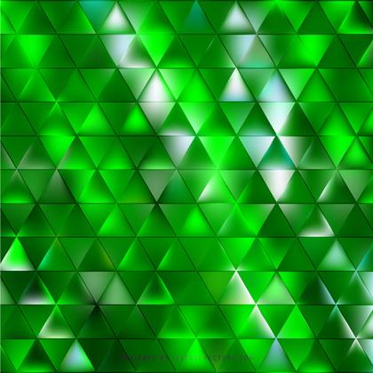Abstract Green Triangle Background Design