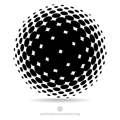 Vector Halftone Circle