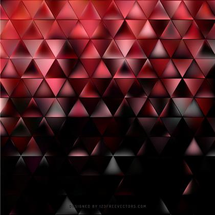 Abstract Red Black Triangle Background Design