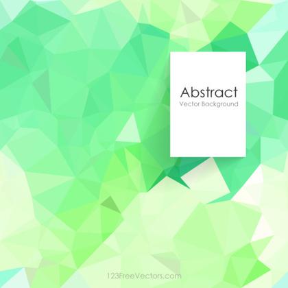 Turquoise Green Abstract Polygonal Triangular Background Clip Art