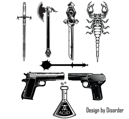 Free Weapon Elements Vector
