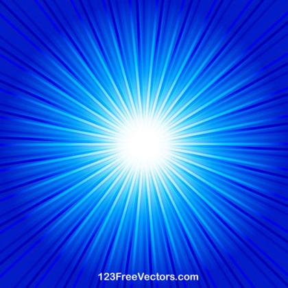 Abstract Blue Starburst Background Vector