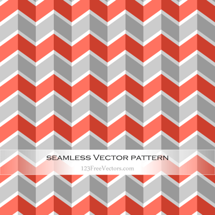 Orange and Grey Chevron Pattern Background