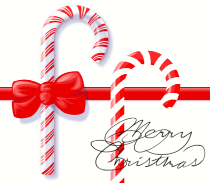 Christmas Candy Cane Free Vector