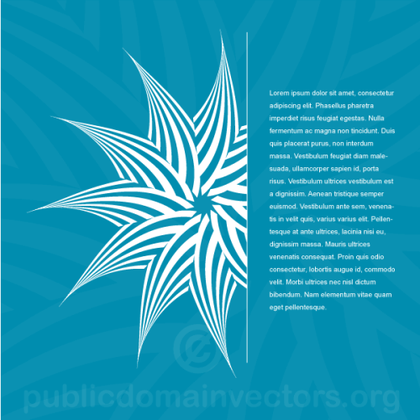 Vector Background with Decorative Design Element