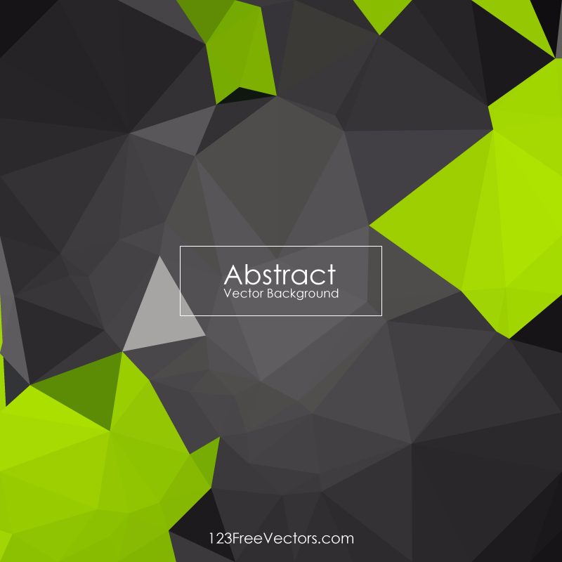 Black Green Abstract Geometric Polygon Background Graphics