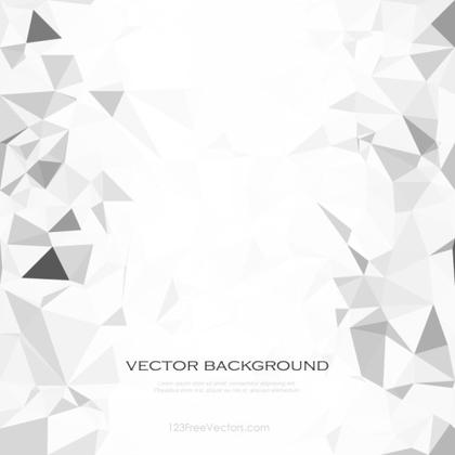 White Abstract Low Poly Background Clip Art