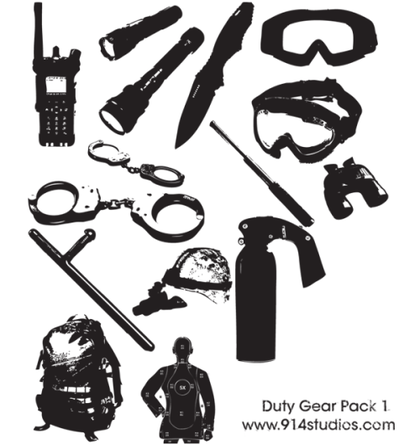 Gear Vector Police Duty Gear Pack