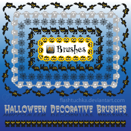 Halloween Illustrator Brushes
