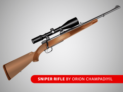 Sniper Rifle Free Vector Image