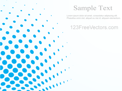 Abstract Blue Halftone Background Vector Illustrator