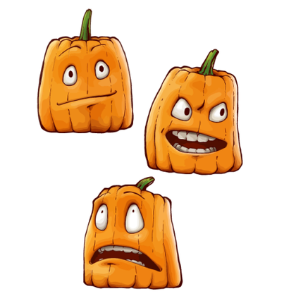 Halloween Pumpkins Vector Graphics