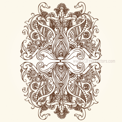 Hand Drawn Floral Ornaments