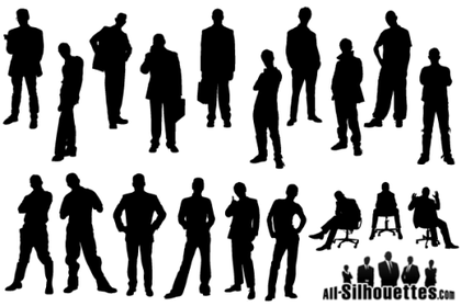 Man Silhouette Free Vector Pack