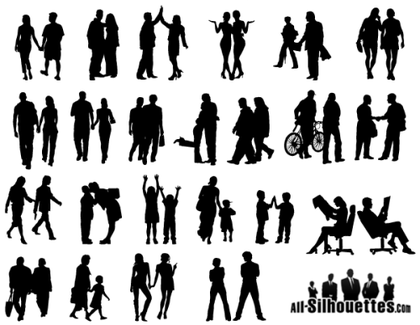 A Comprehensive Collection of Free Vector People Silhouettes