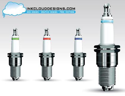 Free Spark Plug Vector Pack