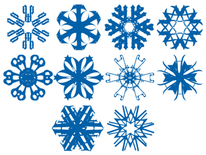Vector Snowflakes Eps