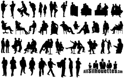 Business People Silhouettes
