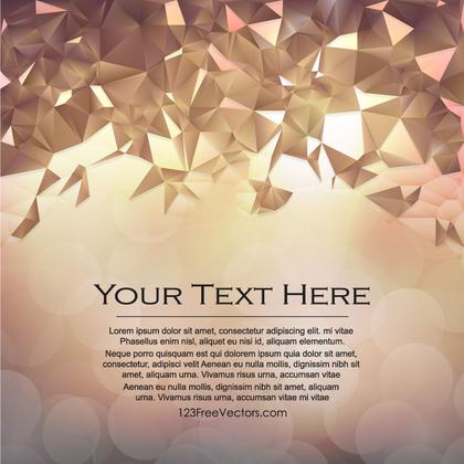 Free Abstract Brown Polygon Background Vector Art
