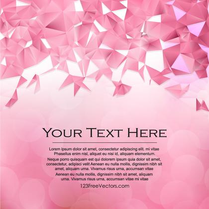 Free Pink Polygon Pattern Background Illustration
