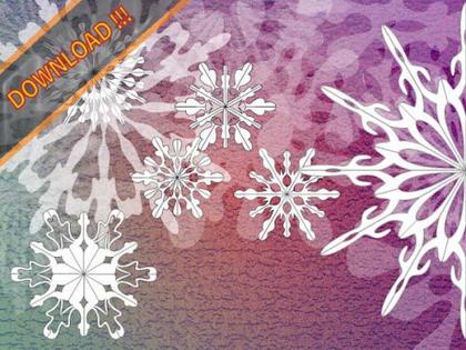 Christmas Ornaments Snowflakes Vector