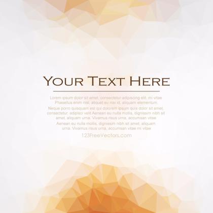 Light Orange Abstract Polygonal Background Illustrator