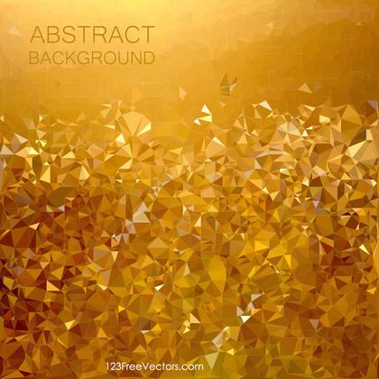 Free Abstract Gold Low Poly Background Vector Graphic