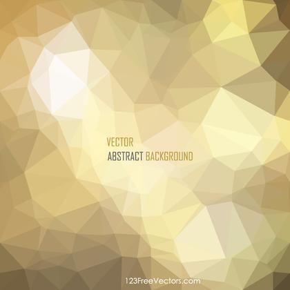 Free Abstract Gold Low Poly Background Template Vector Image