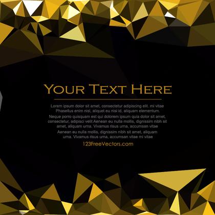 Free Cool Gold Polygon Pattern Background Image